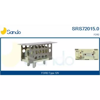 Résistance, pulseur d'air habitacle SANDO SRS72015.0