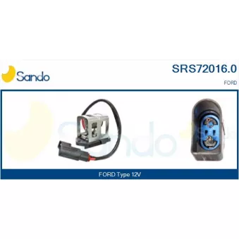 Résistance de série, moteur électrique-ventilateur du radiat SANDO SRS72016.0