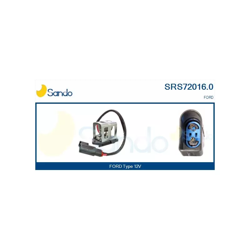 Résistance de série, moteur électrique-ventilateur du radiat SANDO SRS72016.0