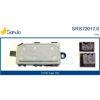 Résistance, pulseur d'air habitacle SANDO SRS72017.0