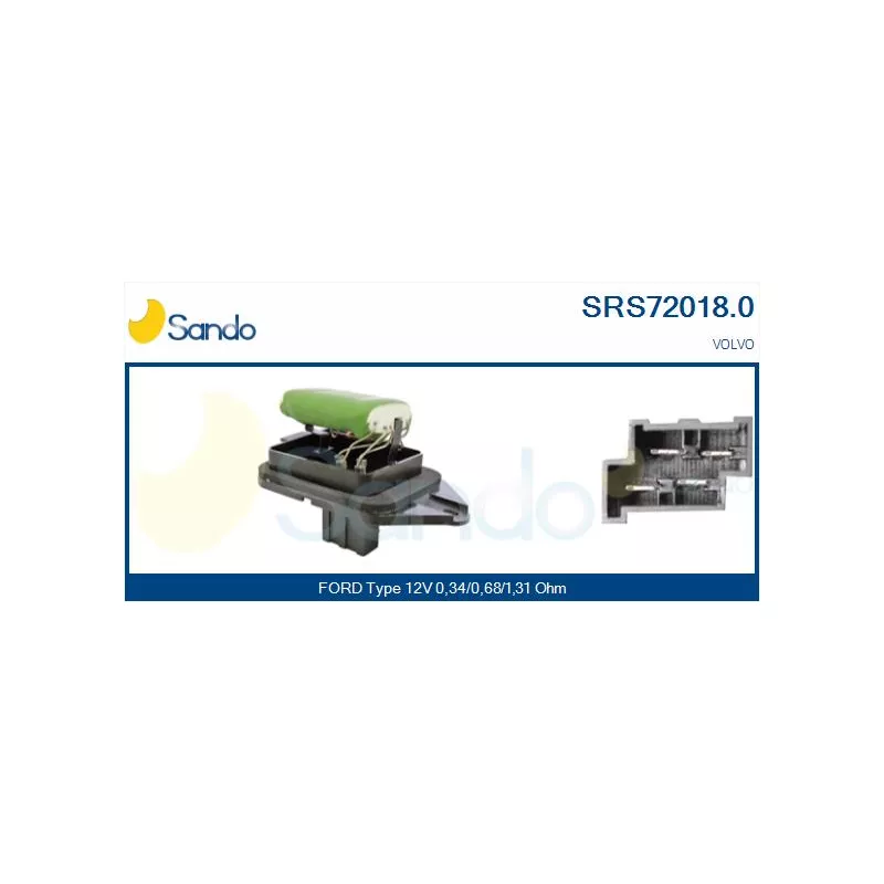 Résistance, pulseur d'air habitacle SANDO SRS72018.0