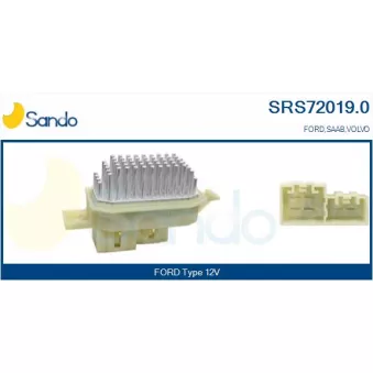Résistance, pulseur d'air habitacle SANDO SRS72019.0