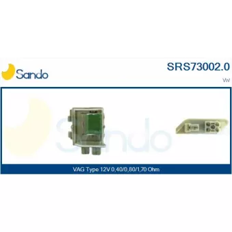 Résistance, pulseur d'air habitacle SANDO SRS73002.0