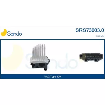 Résistance, pulseur d'air habitacle SANDO SRS73003.0