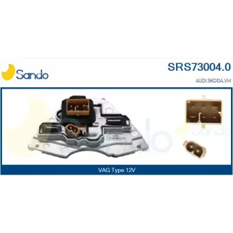 Résistance, pulseur d'air habitacle SANDO SRS73004.0