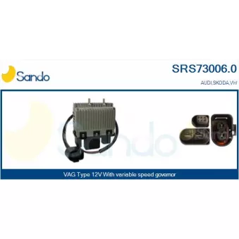 Résistance de série, moteur électrique-ventilateur du radiat SANDO SRS73006.0