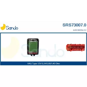 Résistance, pulseur d'air habitacle SANDO SRS73007.0