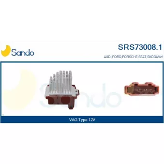 Résistance, pulseur d'air habitacle SANDO SRS73008.1