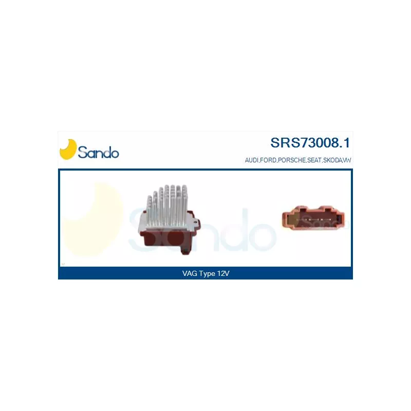 Résistance, pulseur d'air habitacle SANDO SRS73008.1