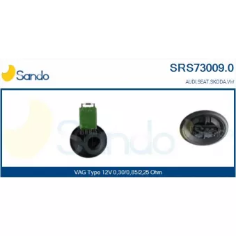 Résistance, pulseur d'air habitacle SANDO SRS73009.0