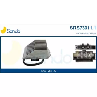 Résistance, pulseur d'air habitacle SANDO SRS73011.1