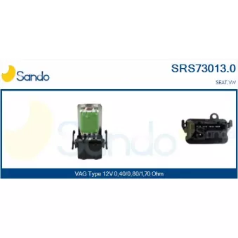 Résistance, pulseur d'air habitacle SANDO SRS73013.0