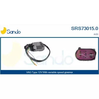 Résistance de série, moteur électrique-ventilateur du radiat SANDO SRS73015.0