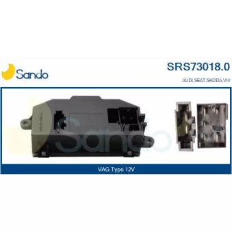 Résistance, pulseur d'air habitacle SANDO SRS73018.0