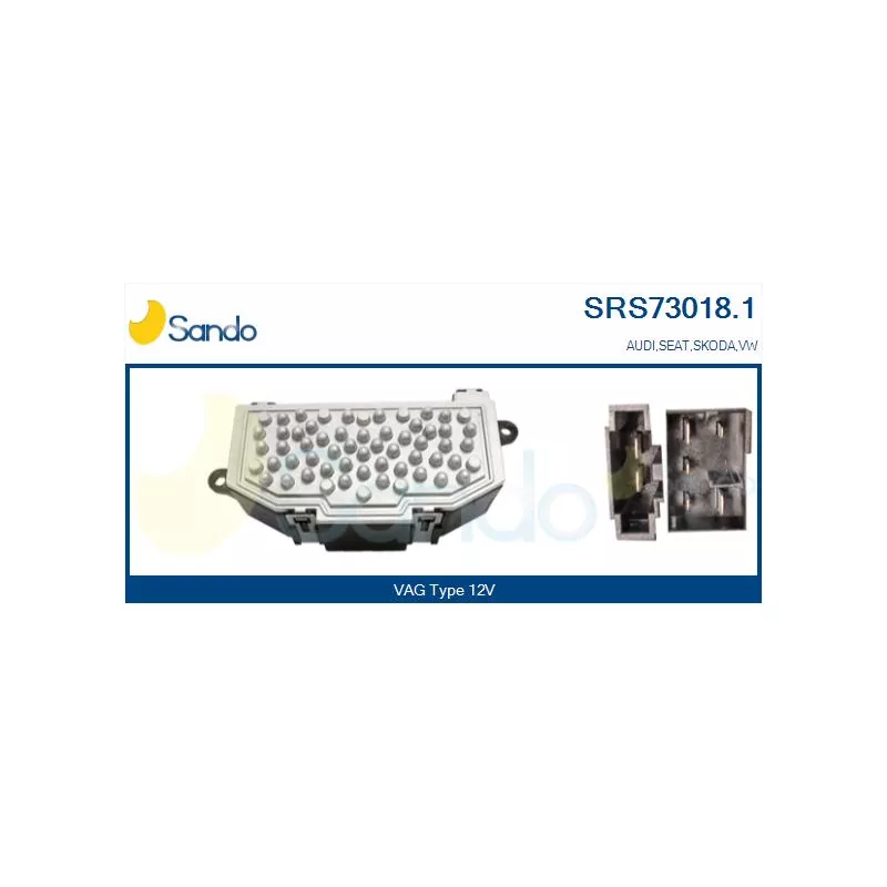 Résistance, pulseur d'air habitacle SANDO SRS73018.1