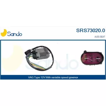 Résistance de série, moteur électrique-ventilateur du radiat SANDO SRS73020.0