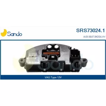 Résistance, pulseur d'air habitacle SANDO SRS73024.1