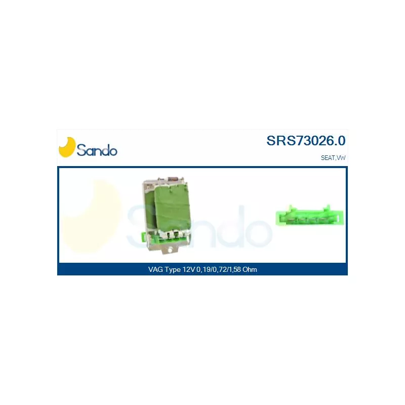 Résistance, pulseur d'air habitacle SANDO SRS73026.0