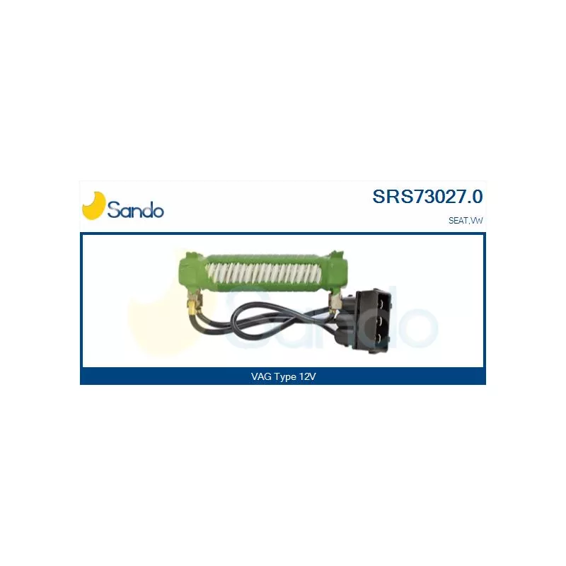 Résistance de série, moteur électrique-ventilateur du radiat SANDO SRS73027.0