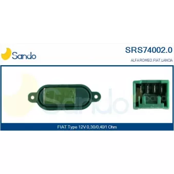 Résistance, pulseur d'air habitacle SANDO SRS74002.0