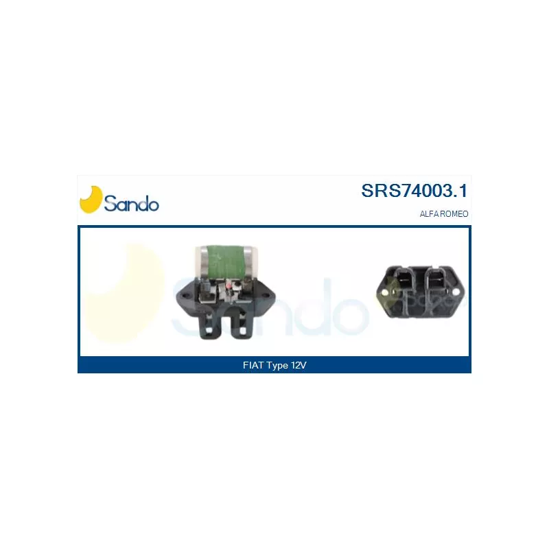 Prérésistance, moteur électrique (ventilateur de radiateur) SANDO SRS74003.1