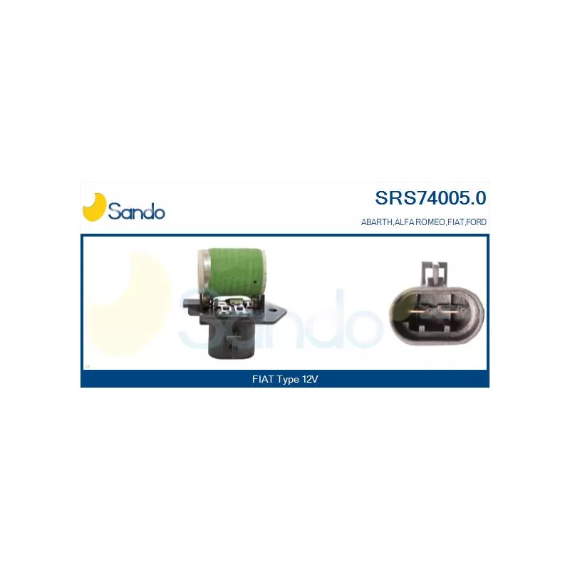 Prérésistance, moteur électrique (ventilateur de radiateur) SANDO SRS74005.0
