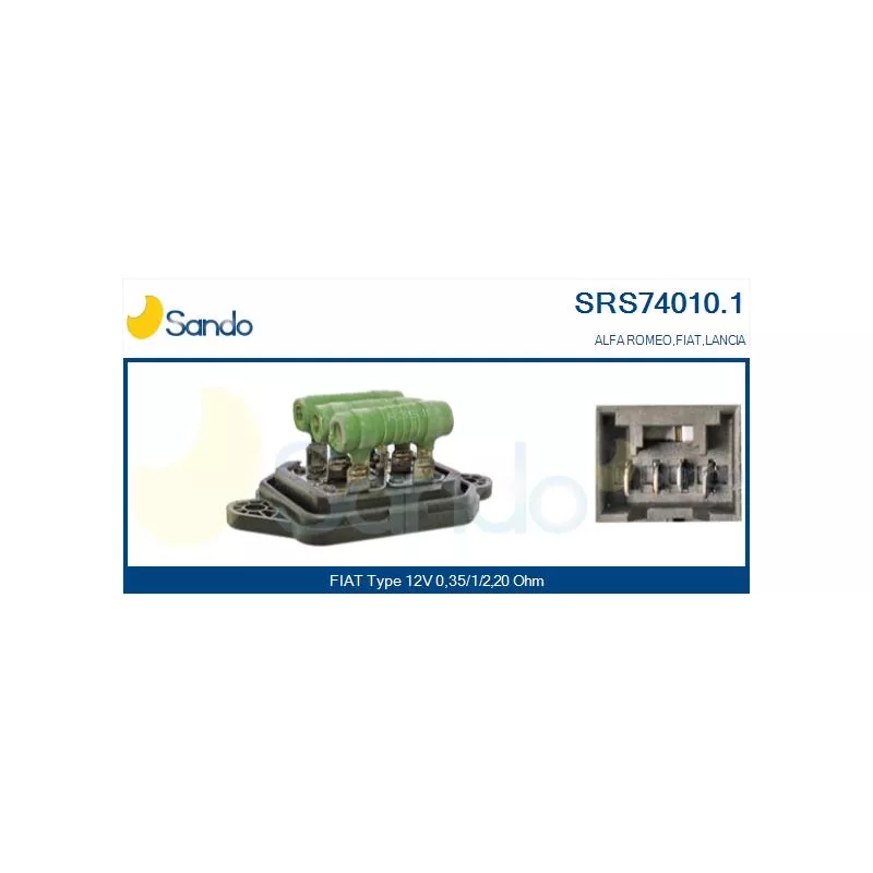 Résistance, pulseur d'air habitacle SANDO SRS74010.1