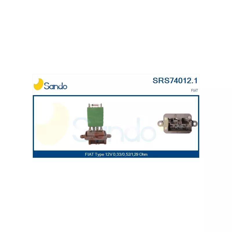 Résistance, pulseur d'air habitacle SANDO SRS74012.1