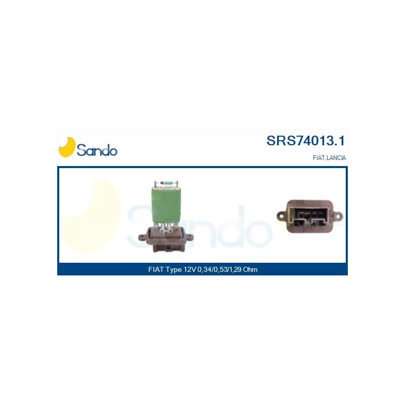 Résistance, pulseur d'air habitacle SANDO SRS74013.1