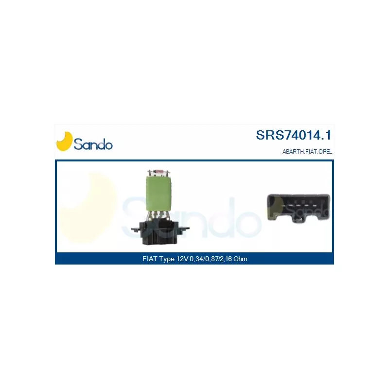 Résistance, pulseur d'air habitacle SANDO SRS74014.1
