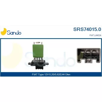 Résistance, pulseur d'air habitacle SANDO SRS74015.0