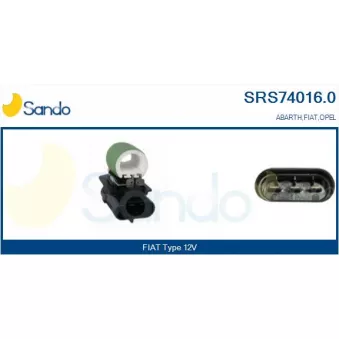 Résistance de série, moteur électrique-ventilateur du radiat SANDO SRS74016.0