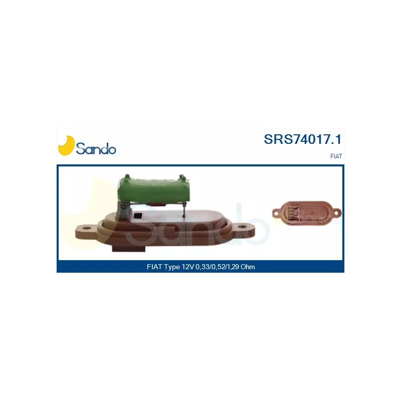 Résistance, pulseur d'air habitacle SANDO SRS74017.1