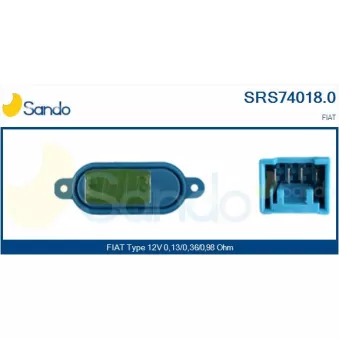 Résistance, pulseur d'air habitacle SANDO SRS74018.0