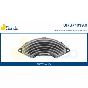 Résistance, pulseur d'air habitacle SANDO SRS74019.0