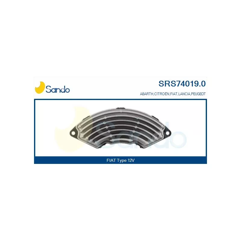Résistance, pulseur d'air habitacle SANDO SRS74019.0