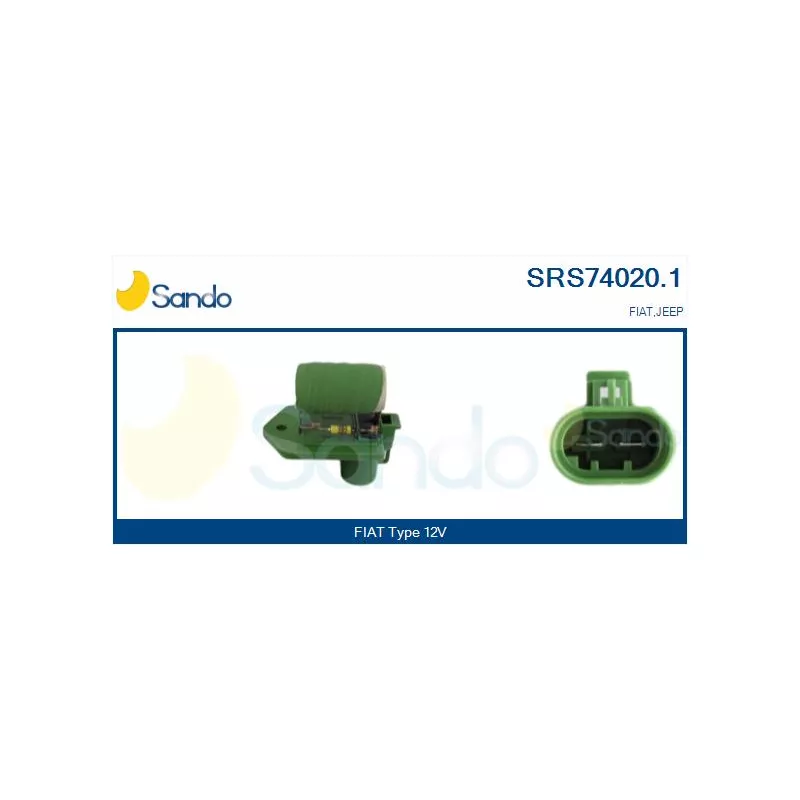 Résistance de série, moteur électrique-ventilateur du radiat SANDO SRS74020.1