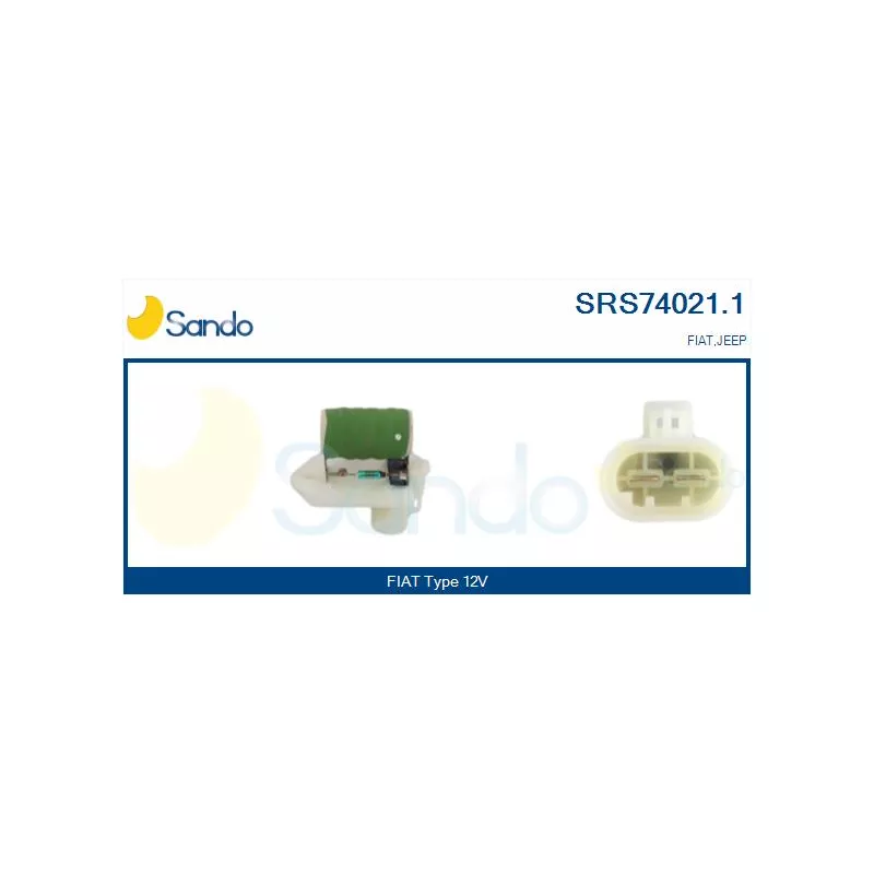 Résistance de série, moteur électrique-ventilateur du radiat SANDO SRS74021.1