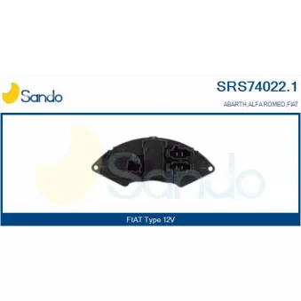 Résistance, pulseur d'air habitacle SANDO SRS74022.1