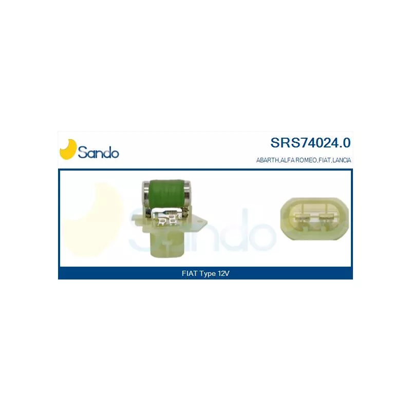 Prérésistance, moteur électrique (ventilateur de radiateur) SANDO SRS74024.0