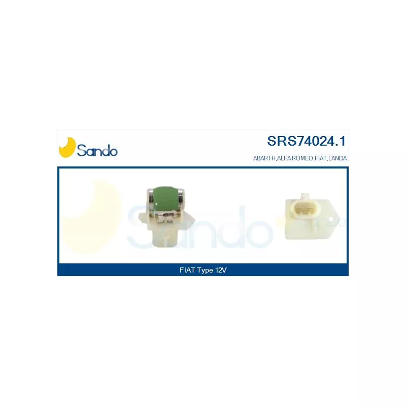 Prérésistance, moteur électrique (ventilateur de radiateur) SANDO SRS74024.1