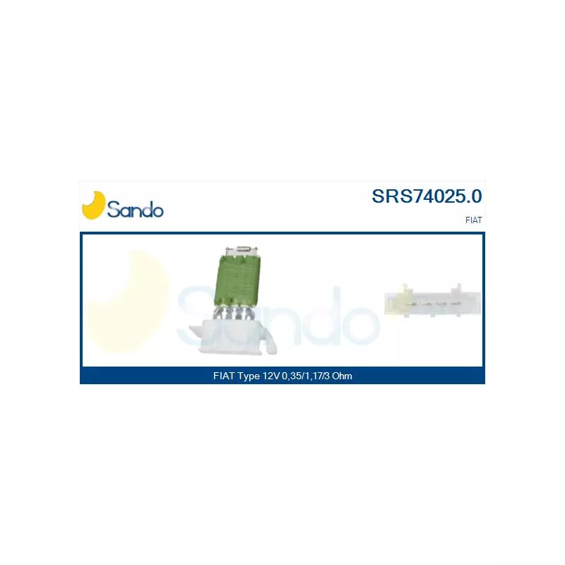 Résistance, pulseur d'air habitacle SANDO SRS74025.0
