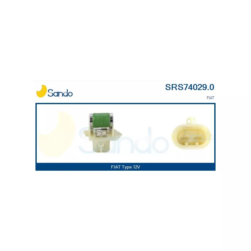 Résistance de série, moteur électrique-ventilateur du radiat SANDO SRS74029.0
