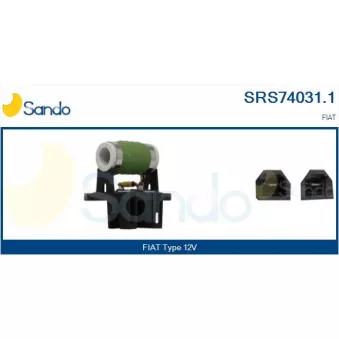 Résistance de série, moteur électrique-ventilateur du radiat SANDO SRS74031.1