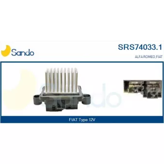 Résistance, pulseur d'air habitacle SANDO SRS74033.1