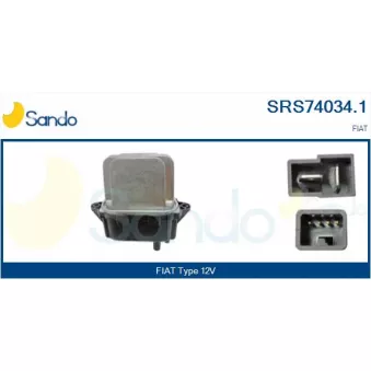 Résistance, pulseur d'air habitacle SANDO SRS74034.1