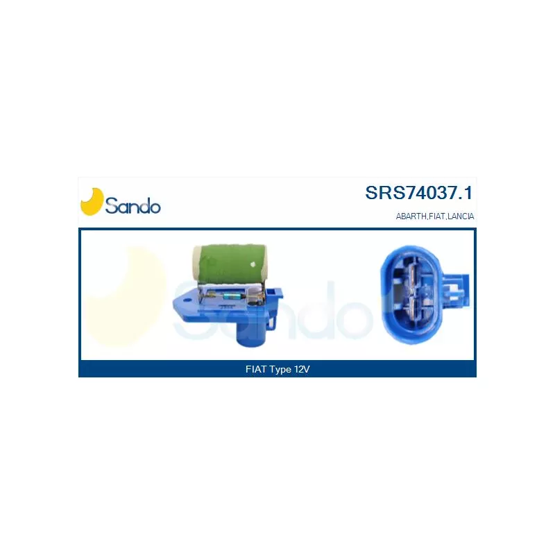 Résistance de série, moteur électrique-ventilateur du radiat SANDO SRS74037.1