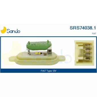 Résistance, pulseur d'air habitacle SANDO SRS74038.1