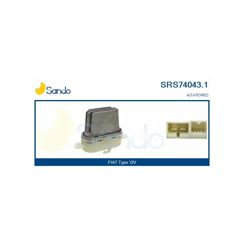 Résistance, pulseur d'air habitacle SANDO SRS74043.1
