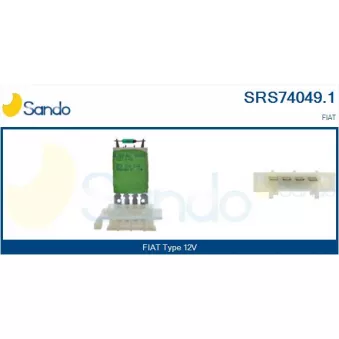 Résistance, pulseur d'air habitacle SANDO SRS74049.1